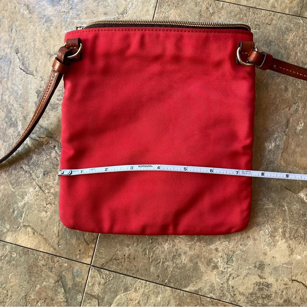 Dooney&Bourke nylon north south triple zip  Red Crossbody Bag - Picture 6 of 14